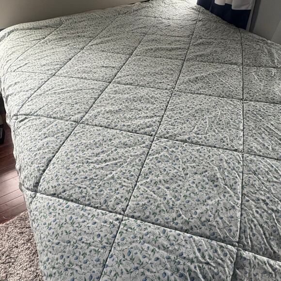 Vintage LAURA ASHLEY BRAMBLE BERRY Queen Reversible Comforter - Picture 4 of 8